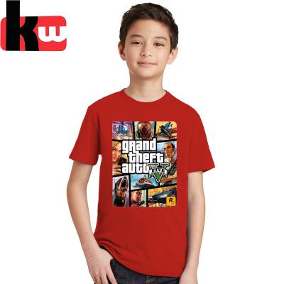 China Customized Kids T-shirt Hot Sale Child Clothes Anti-pilling Tops Wear Cotton T-shirt for sale