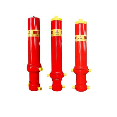 China Application: light duty hydraulic cylinder 4 section 5 section telescopic oil extracting special cylinder for unloading for sale