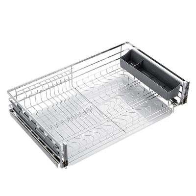 China Hot Selling High Quality Viable Storage Baskets For Shelves Multifunctional Kitchen Shelf Dish Storage Rack for sale