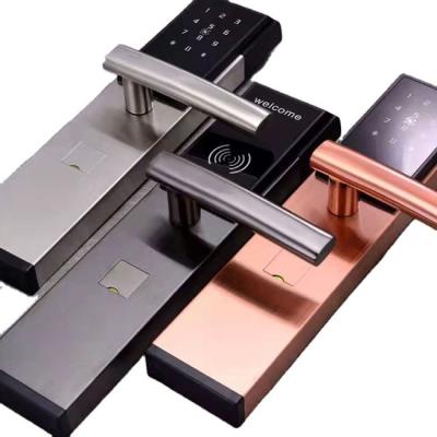 China Home Hot Selling Anti Theft Good Price High Security Smart Door Lock Waterproof Digital Coded Biometric Smart Key Locks for sale