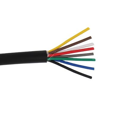 China Hot Sale RVV Telecommunication Flexible Power Cable 17awg 8core Machine Equipment Wire Full Copper Control Cable for sale