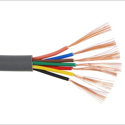 China Multicore sheathed use full copper 6core 0.3mm 22awg 2464 telecom cables signal control power supply alarm use 2547 cables line for sale