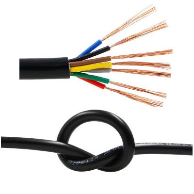 China Construction factory price RVVP signal cable 7*1.5mm 7core 1.5mm flexible cheap electrical wires braid shield 16awg electrical wire for sale