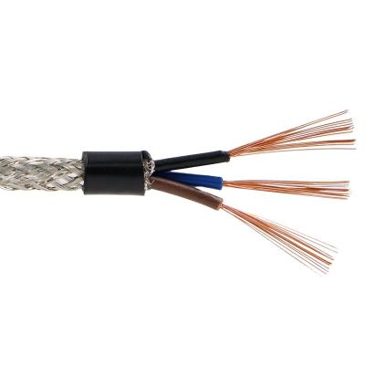 中国 Telecommunication sector signal alarm copper line full cord RVVP 3*1.5 3core 1.5mm2 15 cable 16awg 2464 braid shield flexible machine equipment 販売のため