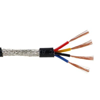 China Telecom sector signal alarm copper line full cord RVVP 4*1.5 4core 1.5mm2 15 cable 16awg 2464 braid shield machine flexible equipment for sale