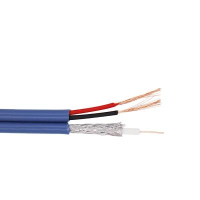 China 3C-2V 75-3 High Conductivity and Long Life RG58+2C With Power CCTV Camera Cable AHD Cable 75Ohm RG58+2DC Coaxial Cable for sale