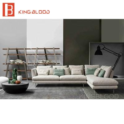 China Modular White L Shape Sofa Set Arabic Design Living Room Corner Sofa for sale