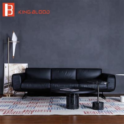 China Sofa Italy sectional modern design 3 seater genuine leather divan sofa set for sale