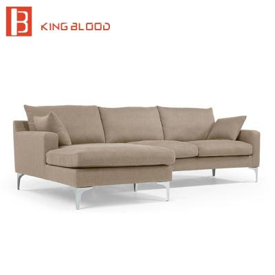 China Latest Modular European Modern Fabric Corner Sofa Set Designs And Prices for sale