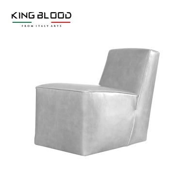 China Luxury Genuine Designer Cowhide Leather Living Room Leisure Office Chair Sofa for sale