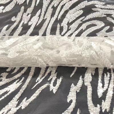 China Sustainable Fabric Luxury Embroidery Beads Bridal Sequins Lace Up Fabric For Wedding for sale