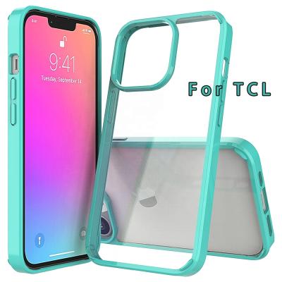 Cina TCL scratch-resistant phone case TPU+acrylic material transparent simple and stylish phone case in vendita