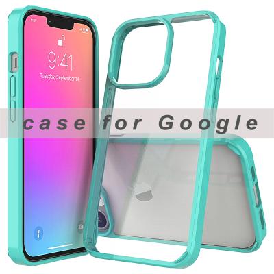 Cina Google mobile phone case pixel transparent simple shockproof scratch resistant acrylic fashion mobile phone case in vendita