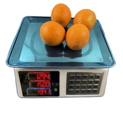 China Factory Rechargeable Battery 40kg High Accuracy Durable Price Calculation Scale Electronic Weighing Scale for sale