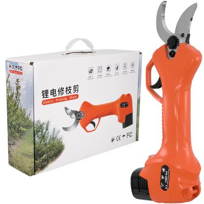 China Anti-Slip Handle 16.8V 28mm Lithium Energy Backup Shears Electric Cordless Pruner Scissors Vineyard Pruner Electric Shear for sale