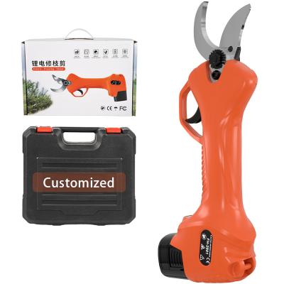 China Customization 16.8v 28mm handle battery-powered cordless electric pruning shears diameter anti-skid lithium electric cutting for sale