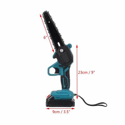 China Wood Saw Easy Cutting 6 Inch Electric Chainsaw Felling Chainsaw with 21V Lithium Battery for Orchard Pruning for sale