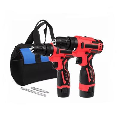 China 12V 16.8V Electric Drill Screwdriver Driver Set Cordless Tool Battery-Powered Battery With 12V 16.8V Electric Drill Bit Screwdriver Drill for sale