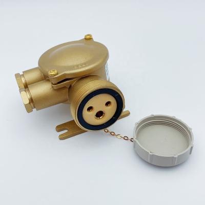 China 10A 16A Marine Electrical Waterproof Brass Power Plug And Socket Industrial Marine Supplier CZH202 for sale