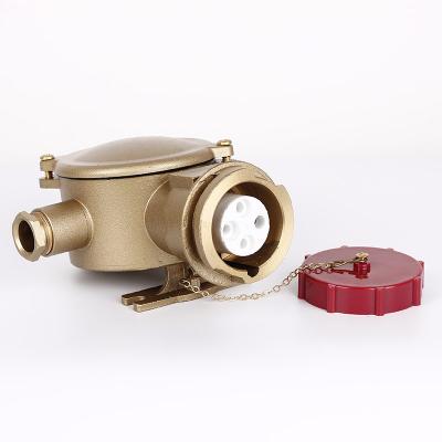 China Waterproof Marine Hardware Fittings 380V IP56 16A Marine Brass Receptacle Outlet Outlet for sale