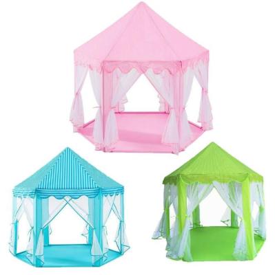 China Soft Toy Children Outdoor Indoor Play House Hexagonal Pop Up Toy Tent House for sale