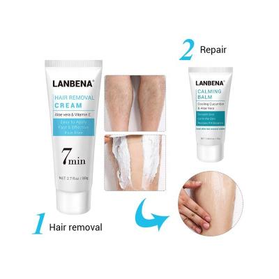 China Depilation Hair Removal Cream Soothing Balm Painless Depilation Gentle Effective Epilator Nourishing Removal Repairing Body Care for sale