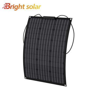 China Semi Flexible RV 50watt Solar Panel For RV Camping Boat Motorhome Caravans for sale