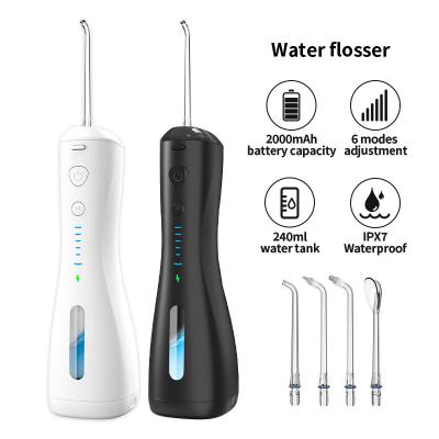 China Effectively Latest Teeth IPX7 USB Rechargeable Waterproof Dental Flosser Wireless Electric Teeth Cleaner Water Jet Flosser Mini Portable Dental Oral Irrigator for sale