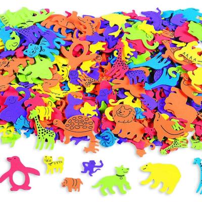 China Non-Toxic Fun Express Foam Self Adhesive Foam Animal Shapes (500 Pieces) for sale