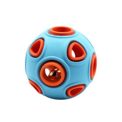 China Durable Rubber Lighting Night Bells Bite Heavy Duty Training Ball Dog Toy for sale