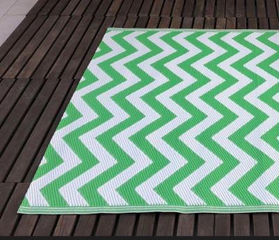 China Luxury Reversible PP Jacquard Patio Mat With UV Protected for sale