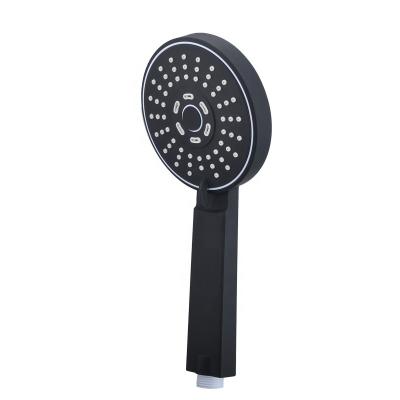 China With diverter 3 functions hand shower head black for sale