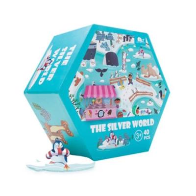 China Cheap Price Non-Toxic Eco-friendly Baby World Silver High Quality Puzzle Paper Educational Toys From China for sale