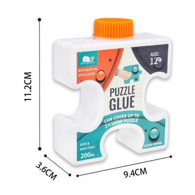 China Chinese Wholesale Non-Toxic Accessory Preservative Saver Jigsaw Glue Jigsaw Sheet 200ml Safe and Non-taxic RTS For 500 1000 2000pieces for sale