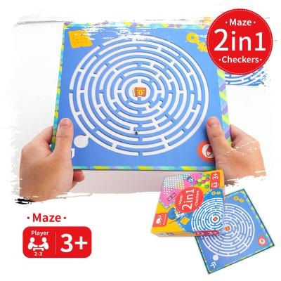 China Wholesale Miniwhale Board Game 2 in 1 Educational Toys Set Controller and Paper Maze for Age 3+ MW4063 for sale