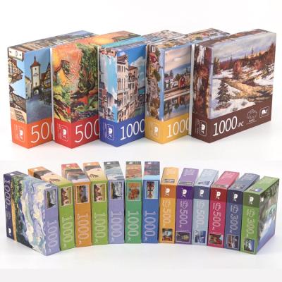 China Free Sample Eco-friendly Paper Jigsaw High Quality Jigsaw Materia Custom Puzzles Large 5000 1000 500 Pieces for sale