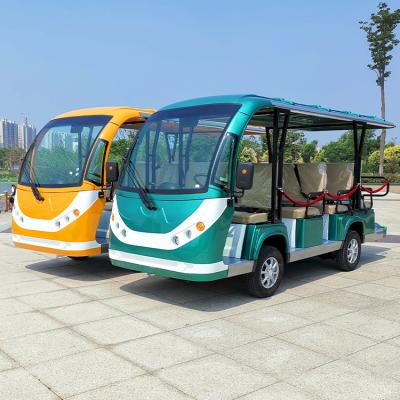 China 15 -23 Passenger Luxury Electric Sightseeing Bus Shuttle In Hotel 11/4-23 Customizable Seats Closed Or 11/Customizable 4-23 Seats Open Closed Or Open for sale