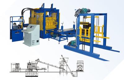 China QT10-15 European Quality Full Automatic Concrete Block Making Machine for sale