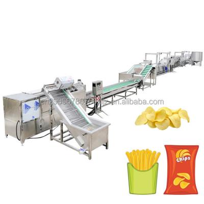 China Full Automatic Potato Processing Machine Food Processing Machine Industrial French Fries Chips Production Line Potato Chips Frying Machine for sale