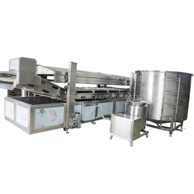 China Automatic Continuous Gas Frying Machine 304 Stainless Steel Automatic Continuous Heating Electric Gas Heating Customized Industrial Snacks Fries Fryer for sale