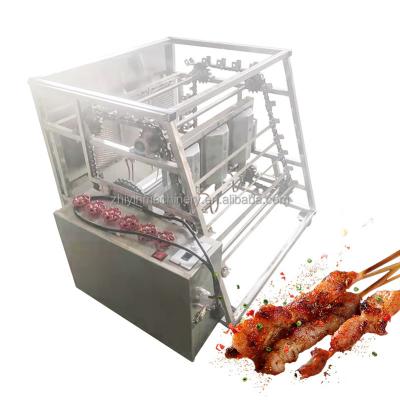 China Hotel restaurant adjustable height barbecue machine liquefied gas heating barbecue machine ceramic electric heating full automatic use for sale