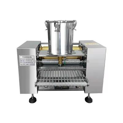 China Thin Spring Roll Cake Machine High Efficiency Puff Pastry Machine Commercial Egg Crust Crust Doughs Processing Machinery Hand Grab Cake Making for sale