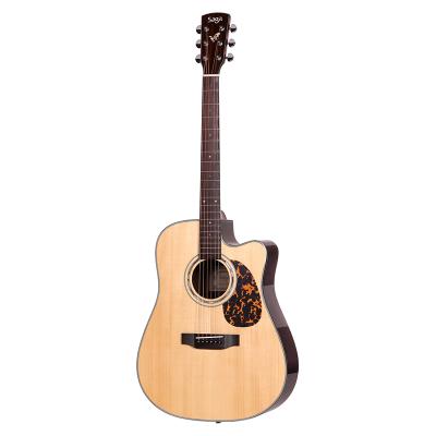 China 40/41 inch Hot Sale Middle-end Luster Rosewood SAGA/6 String Colorfulhigh Quality Handmade Acoustic Guitar Matte D20C for sale