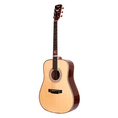 China Rosewood 41 inch classic all solid wood acoustic electric guitar for sale cheap saga design new for sale