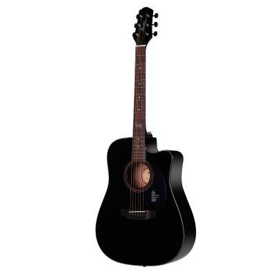 China Wholesale Price Matt Cherry 41 Inch 6 Strings Cheap Classic Black Beautiful Red Acoustic Guitars Bass for sale