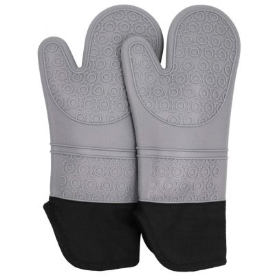 China Factory Wholesale Silicone Oven Mitts Heat Resistant Gloves CLASSIC Anti Slip Kitchen Baking Mitts for sale