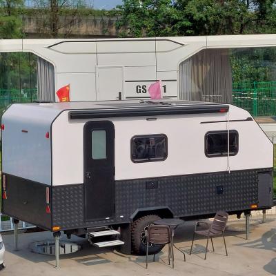 China SAINTFAN SFY008 2023 lightweight rv offroad hybrid camper trailer with bathroom for sale