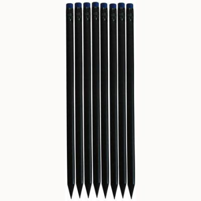 China Promotional Pencil Stationery Suppliers HB Pencils Hotel Logo Brand Printed Black Wooden Pencil OEM For Promotions for sale