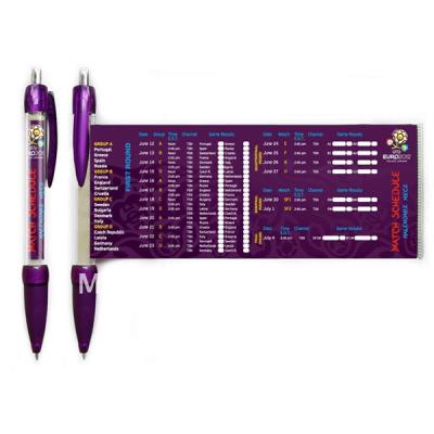 China Promotional Custom Logo Advertising Pen Plastic Retractable Roll Up Banner Pens Rolling Flag Pens for sale