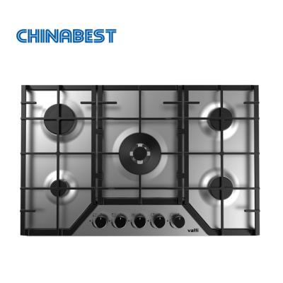 China 76 Cm 5 Stainless Steel LPG Burners Built In Gas Hob for sale